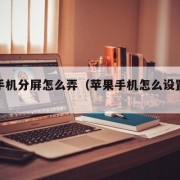 苹果手机分屏怎么弄（苹果手机怎么设置屏幕）